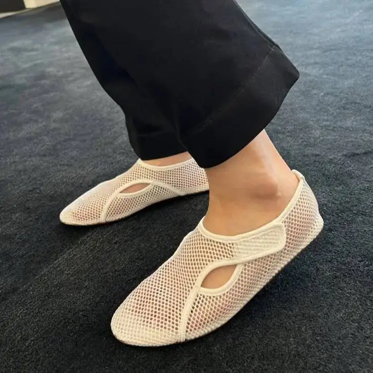 New Summer Designer Brand Shoes Hollow Fishing Net Mary Jane Sandals Women's Bag Head Mesh Breathable Flat Shoes
New Summer Designer Brand Shoes Hollow Fishing Net Mary Jane Sandals Women's Bag Head Mesh Breathable Flat Shoes