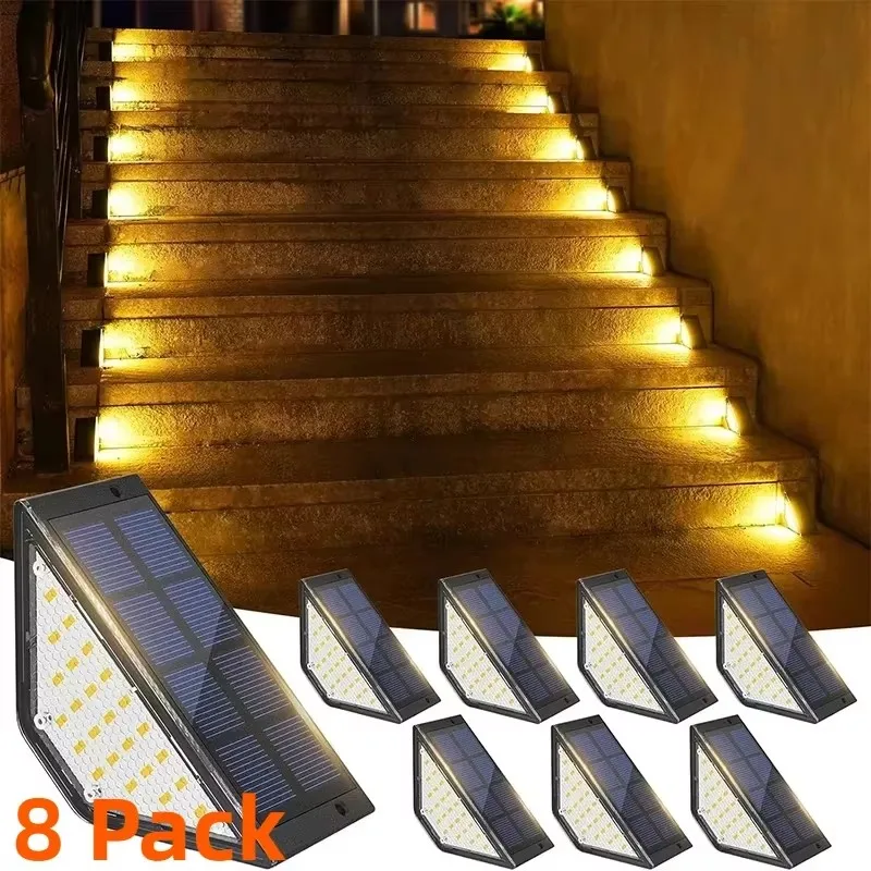 Solar Stair Lights Solar Step Light Outdoor Anti-theft Waterproof IP67 Decor for Garden Stair Deck Front Porch and Patio
Solar Stair Lights Solar Step Light Outdoor Anti-theft Waterproof IP67 Decor for Garden Stair Deck Front Porch and Patio
