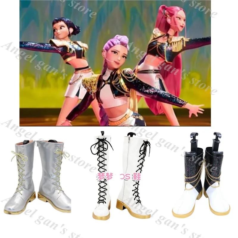 Rumi Mira Zoey Cosplay Shoes Girls KPop Demon Hunters Shoes Halloween Carnival Boots Black Golden Dance Outfit Shoes
Rumi Mira Zoey Cosplay Shoes Girls KPop Demon Hunters Shoes Halloween Carnival Boots Black Golden Dance Outfit Shoes
