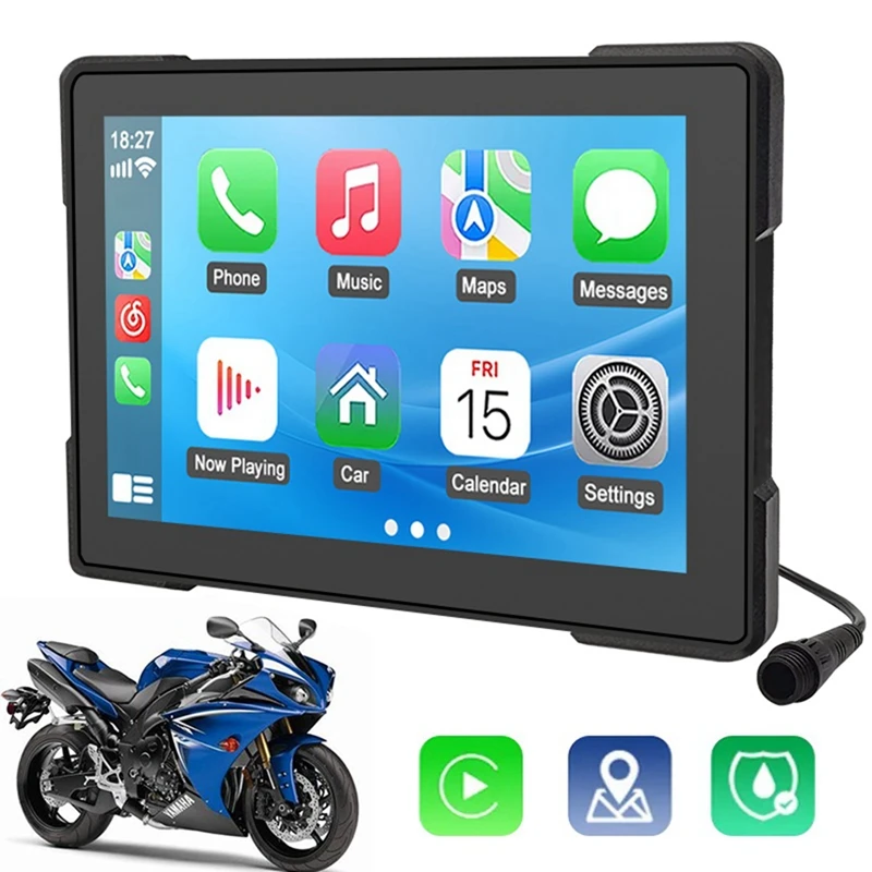 5-дюймовый мотоциклетный экран Carplay, GPS-навигация, беспроводной Carplay Android Auto, Bluetooth, водонепроницаемый монитор
5-дюймовый мотоциклетный экран Carplay, GPS-навигация, беспроводной Carplay Android Auto, Bluetooth, водонепроницаемый монитор
