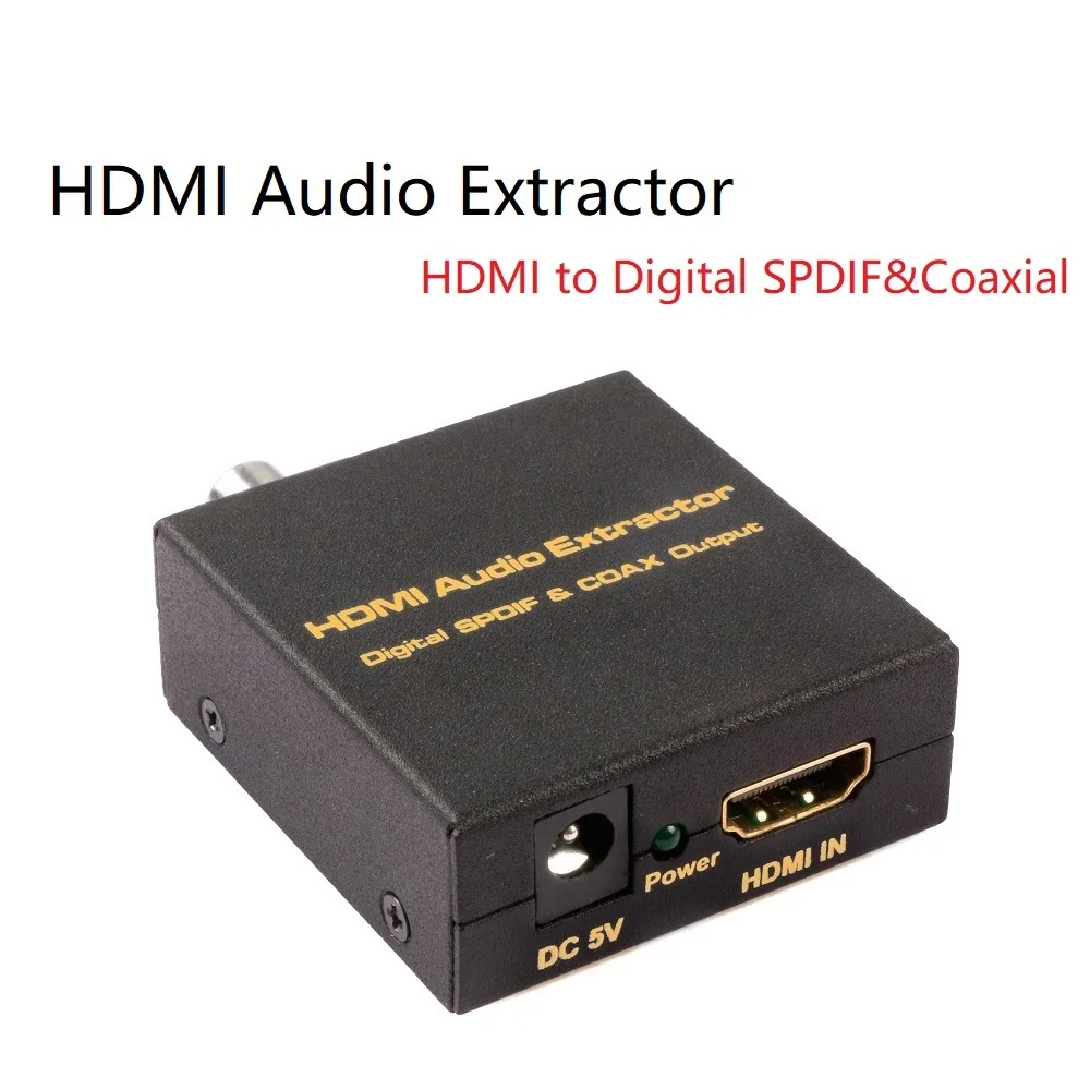 HDMI-compatible In SPDIF Coaxial 5.1 Digital Audio Out LPCM DTS Dolby AC3 HDMI Audio Extractor Converter For DVD MultiMedia
HDMI-compatible In SPDIF Coaxial 5.1 Digital Audio Out LPCM DTS Dolby AC3 HDMI Audio Extractor Converter For DVD MultiMedia