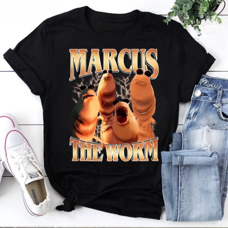 Marcus The Worm Bootleg Vintage Weirdcore T Shirts Merch Funny Meme Brain Rot Funny Offensive Unique Graphic Short-sleev Tops
Marcus The Worm Bootleg Vintage Weirdcore T Shirts Merch Funny Meme Brain Rot Funny Offensive Unique Graphic Short-sleev Tops