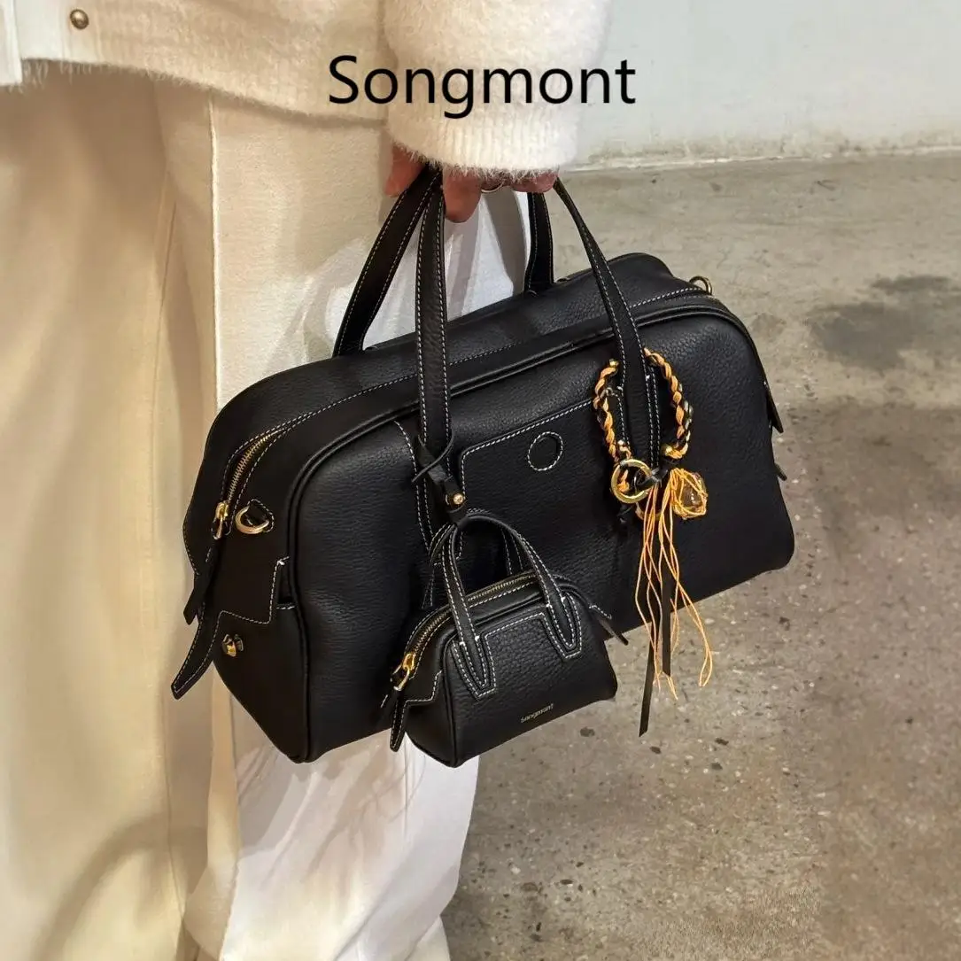 Songmont Tracking Series Bowling Bag Boston Bag Retro Niche Shoulder Bag, Detachable Messenger Bag
Songmont Tracking Series Bowling Bag Boston Bag Retro Niche Shoulder Bag, Detachable Messenger Bag