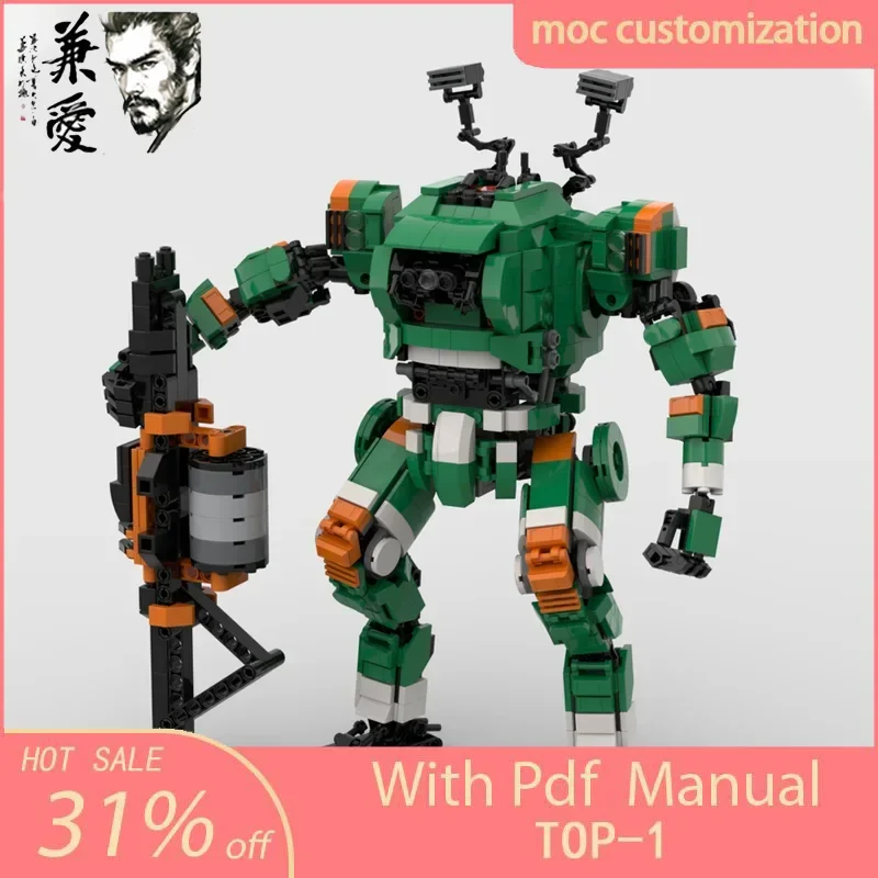 1071pcs Moc Game Model Battle Mecha BT-7274 Robot Building Blocks Creative Assembly Bricks Kids DIY Birthday Christmas Toys Gift
1071pcs Moc Game Model Battle Mecha BT-7274 Robot Building Blocks Creative Assembly Bricks Kids DIY Birthday Christmas Toys Gift