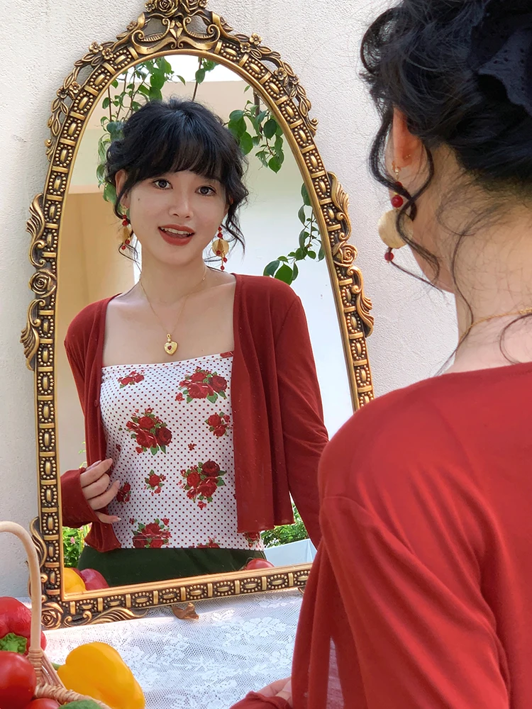 Yuan Ying Light Summer Long Sleeve One Button Women's Cardigan UV Protection Air Conditioning Sweater with Strap Small Open C...
Yuan Ying Light Summer Long Sleeve One Button Women's Cardigan UV Protection Air Conditioning Sweater with Strap Small Open C...