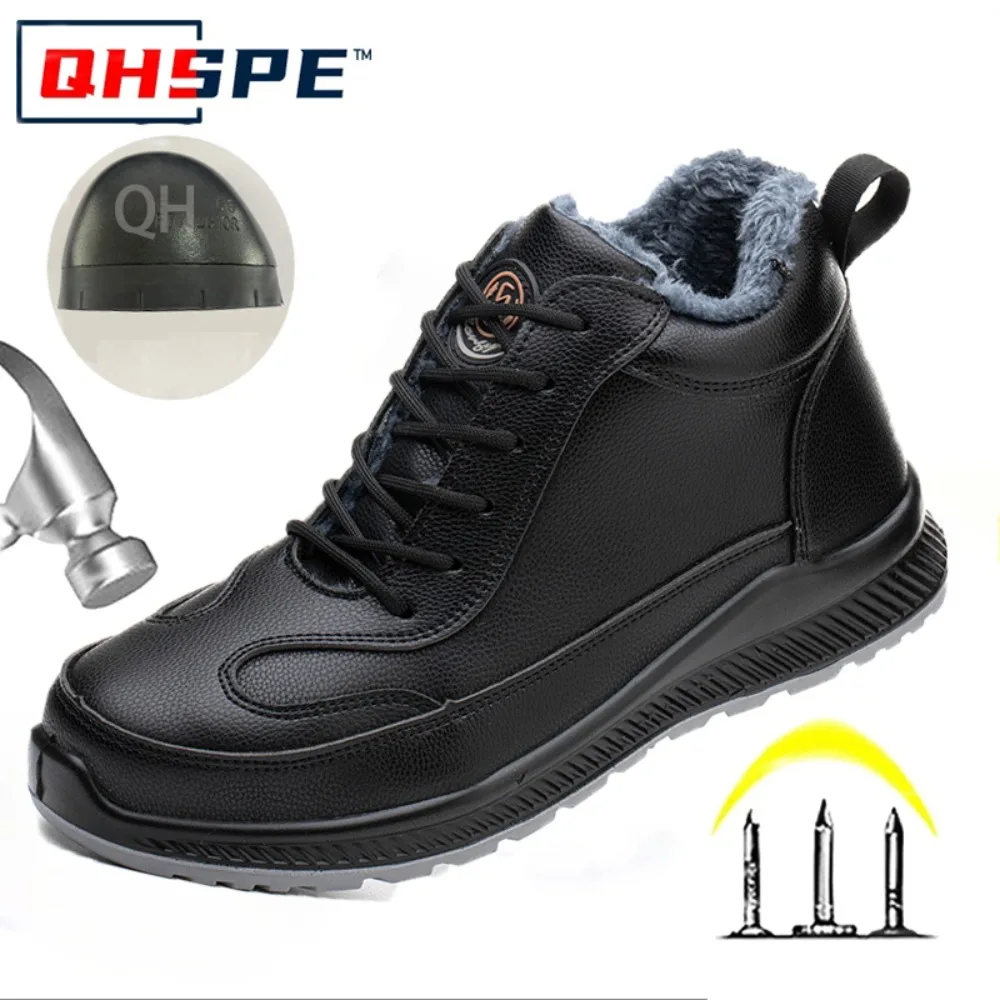 Plush Labor Protection Shoes for Winter Work Shoes Men's Anti Smashing Anti Piercing Microfiber Leather Work Cotton Safety Shoes
Plush Labor Protection Shoes for Winter Work Shoes Men's Anti Smashing Anti Piercing Microfiber Leather Work Cotton Safety Shoes