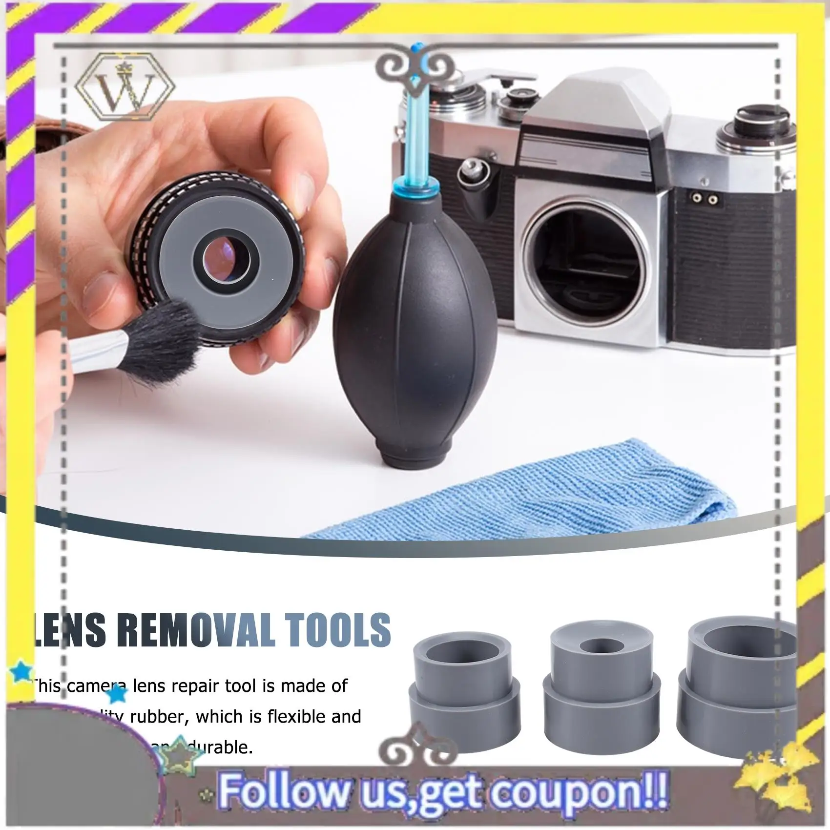 New 9PCS Lens Repair Tool Kit For Camera DSLR Ring Removal Rubber 8-83Mm Photo Studio Accessories
New 9PCS Lens Repair Tool Kit For Camera DSLR Ring Removal Rubber 8-83Mm Photo Studio Accessories
