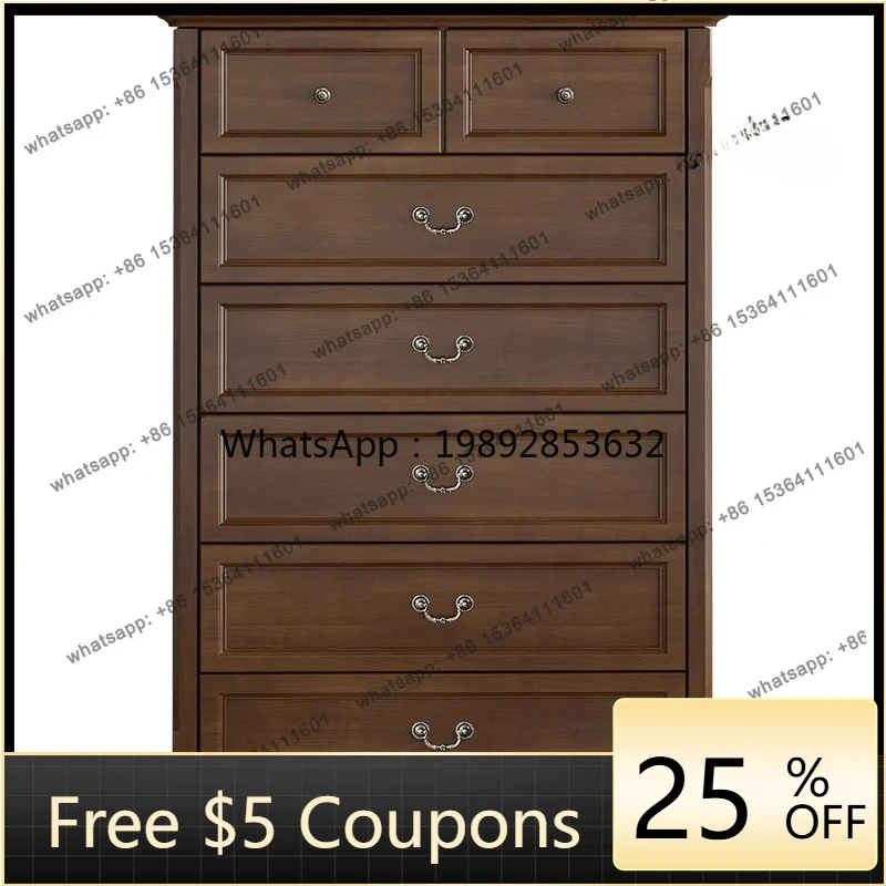 W2 Solid wood seven drawers, bedroom four five six drawers, living room locker, American walnut light luxury
W2 Solid wood seven drawers, bedroom four five six drawers, living room locker, American walnut light luxury