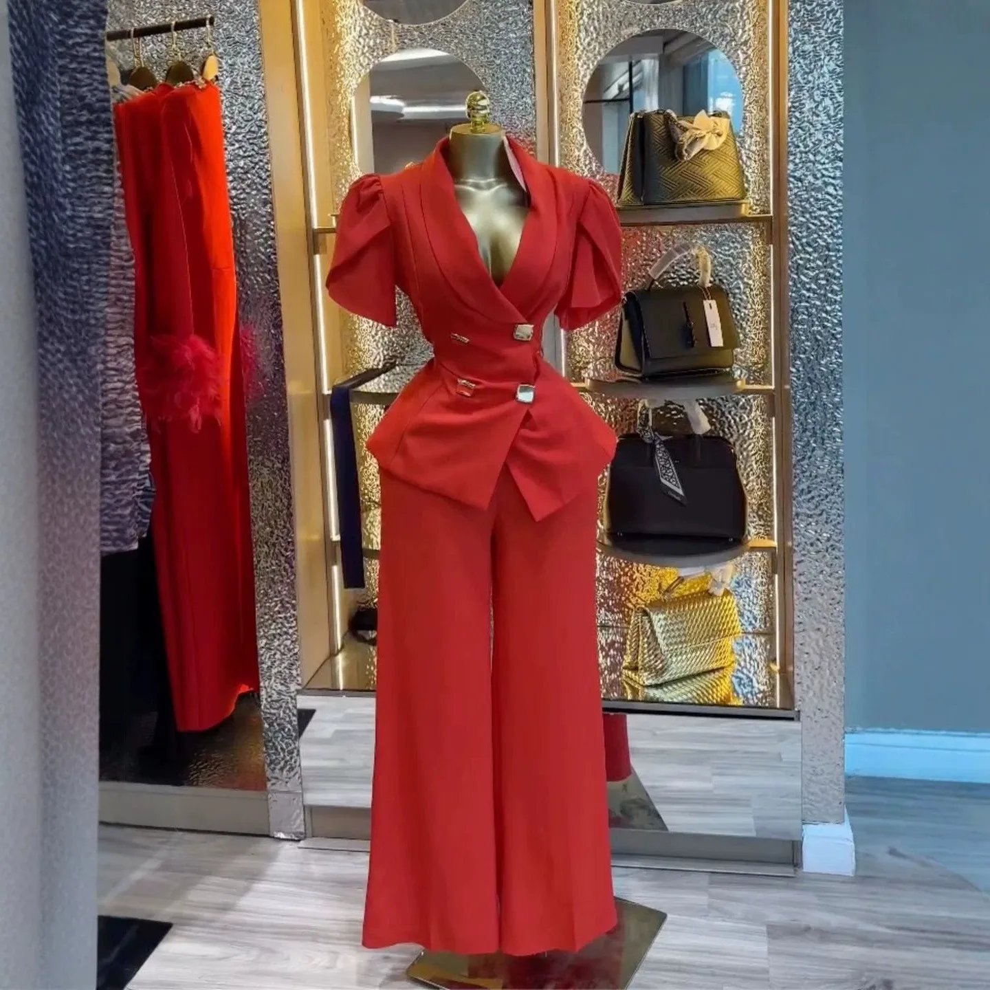 2 Pieces Set For Woman Blouse Summer Suit Two Piece Set Blouses Solid Color Three Quarter Sleeve Shirt V Neck Puffed Sleeve Top
2 Pieces Set For Woman Blouse Summer Suit Two Piece Set Blouses Solid Color Three Quarter Sleeve Shirt V Neck Puffed Sleeve Top