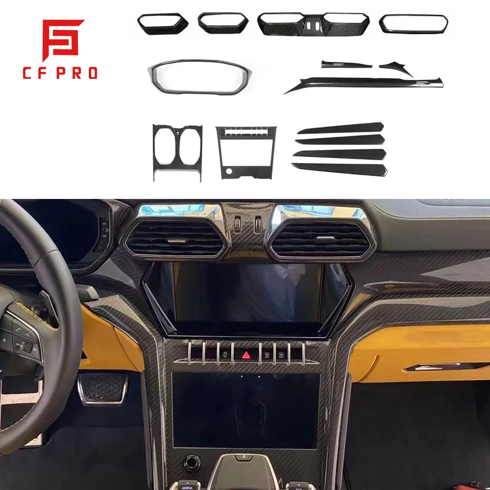 Dry Carbon Fiber Interior Trim Air Conditioning Cover Door Handle paste Interior For Lamborghini URUS Left hand drive
Dry Carbon Fiber Interior Trim Air Conditioning Cover Door Handle paste Interior For Lamborghini URUS Left hand drive
