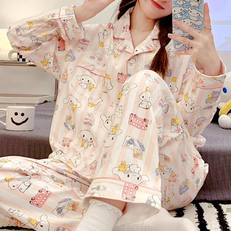 Пижама Sanrio Kawaii Cinnamoroll аниме, милые Мультяшные штаны с длинным рукавом, домашняя летняя одежда для девочек с сердцем, костюм, подарок на день рождения
Пижама Sanrio Kawaii Cinnamoroll аниме, милые Мультяшные штаны с длинным рукавом, домашняя летняя одежда для девочек с сердцем, костюм, подарок на день рождения