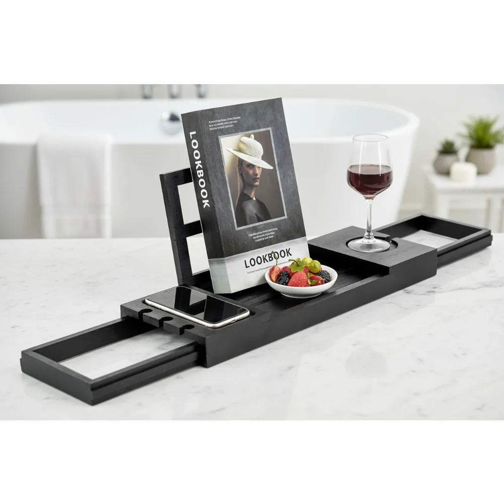 Adjustable Bamboo Bathtub Tray, Extendable Bath Caddy with Wine Glass & Tablet Holder for Relaxing Spa Experience
Adjustable Bamboo Bathtub Tray, Extendable Bath Caddy with Wine Glass & Tablet Holder for Relaxing Spa Experience