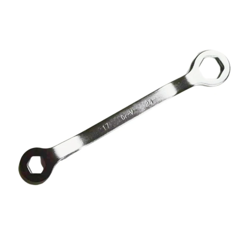 17mm/24mm Wrench Spanner Tool Adjustable Double Ended Hexagonal Key, Ergonomic Grip for Auto and Motorcycle Maintenance
17mm/24mm Wrench Spanner Tool Adjustable Double Ended Hexagonal Key, Ergonomic Grip for Auto and Motorcycle Maintenance