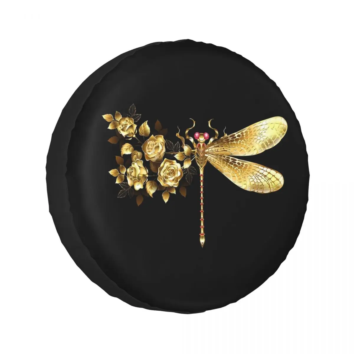 Custom Golden Flower Dragonfly With Roses Spare Tire Cover for Car Mitsubishi 4x4 Wheel Protector Covers 14" 15" 16" 17" Inch
Custom Golden Flower Dragonfly With Roses Spare Tire Cover for Car Mitsubishi 4x4 Wheel Protector Covers 14" 15" 16" 17" Inch