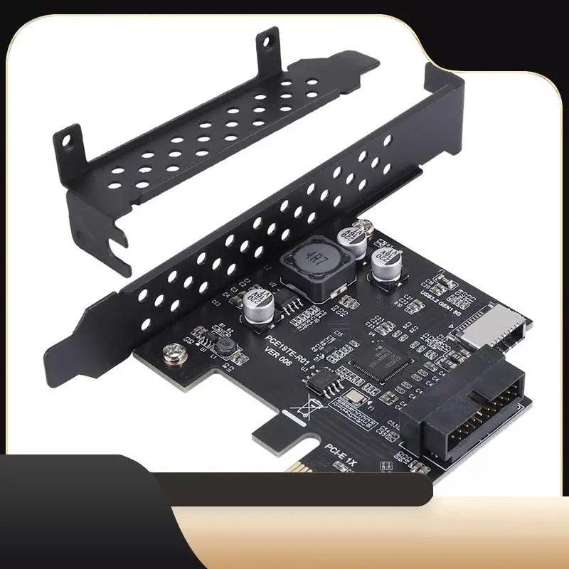 PCI-E 1X To USB 3.2 GEN1 5Gbps 20Pin Front Panel Header (To Type-C Front Panel Header) Front Panel Connector Riser Card-T44C
PCI-E 1X To USB 3.2 GEN1 5Gbps 20Pin Front Panel Header (To Type-C Front Panel Header) Front Panel Connector Riser Card-T44C