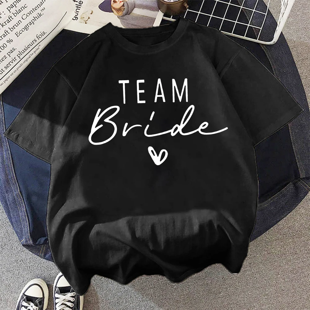Wedding Party Team Bride Bachelorette Woment-Shirts Fashion Clothing Short Sleeve Clothes Summer Female Tee Graphic Tshirt
Wedding Party Team Bride Bachelorette Woment-Shirts Fashion Clothing Short Sleeve Clothes Summer Female Tee Graphic Tshirt
