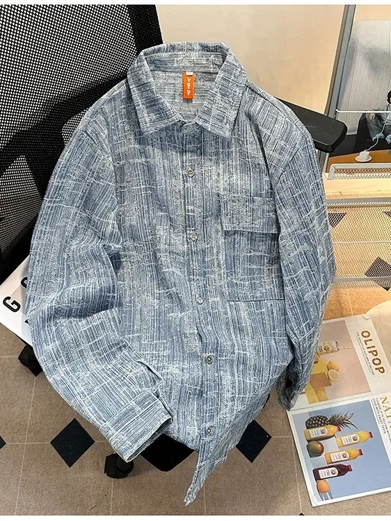 Casual Loose Plaid Long Sve Men's irt Luxury Sle Vintage Spring Autumn Faion Brand Small Fraance Trendy Top Outerwear
Casual Loose Plaid Long Sve Men's irt Luxury Sle Vintage Spring Autumn Faion Brand Small Fraance Trendy Top Outerwear