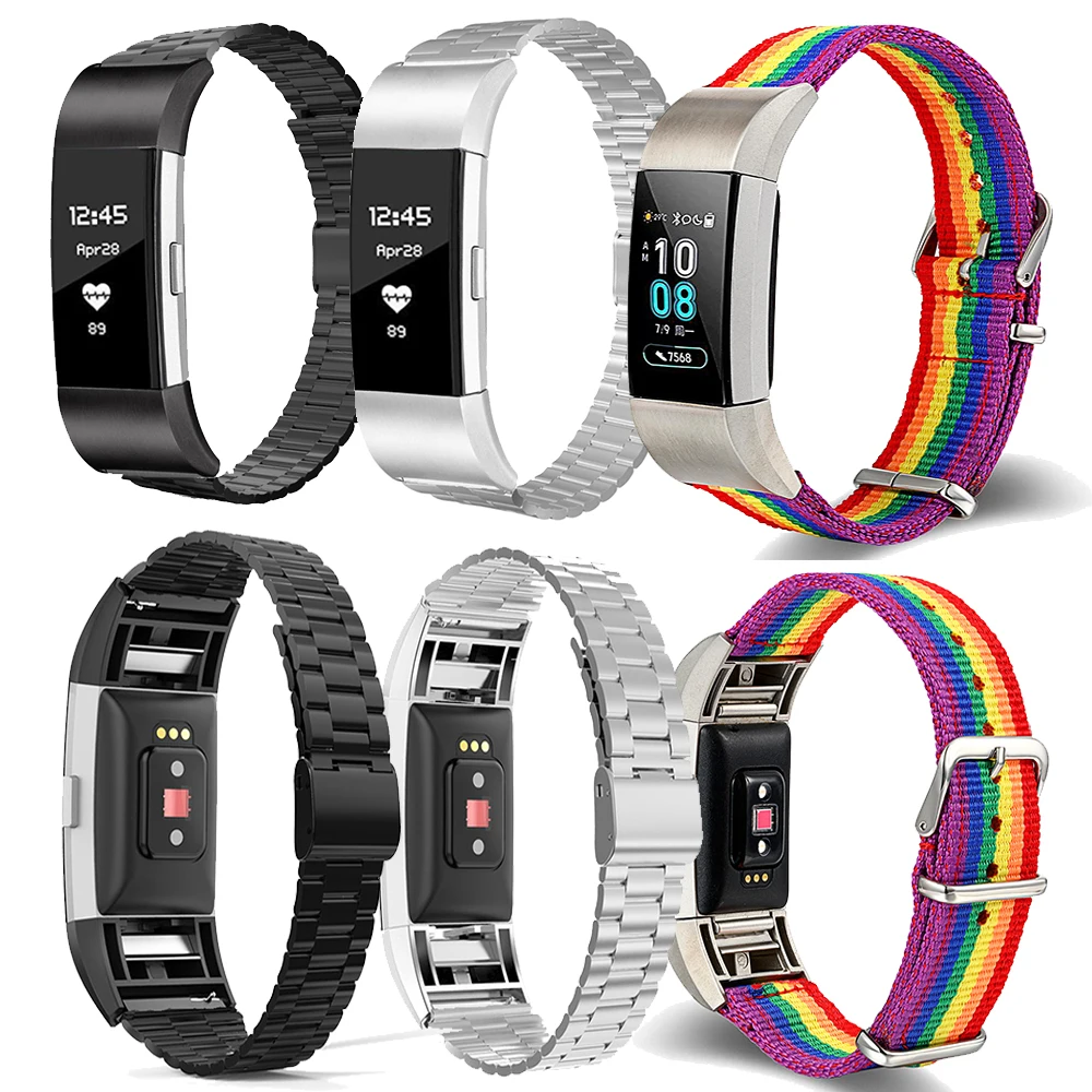 Apply To Fitbit Charge 5/2/3/4 Band Rainbow Strap LGBT Nylon Metal Stainless Stee Strap Watch Band With Dedicated Connector
Apply To Fitbit Charge 5/2/3/4 Band Rainbow Strap LGBT Nylon Metal Stainless Stee Strap Watch Band With Dedicated Connector