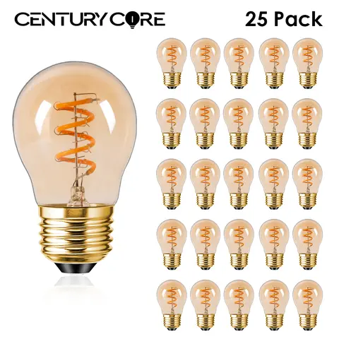 G45 Vintage Led Bulb E27 220V E26 110V Dimmable Light 3W Amber Indoor Retro Wam White Soft Filament Lamp Decoration Living Room