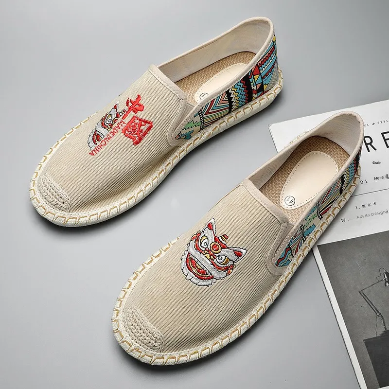 Beijing Men's Canvas Slip-On Shoes Breathable Soft Bottom Anti-Slip Summer Casual Shoes Linen Fisherman Style Comfortable Foo...
Beijing Men's Canvas Slip-On Shoes Breathable Soft Bottom Anti-Slip Summer Casual Shoes Linen Fisherman Style Comfortable Foo...