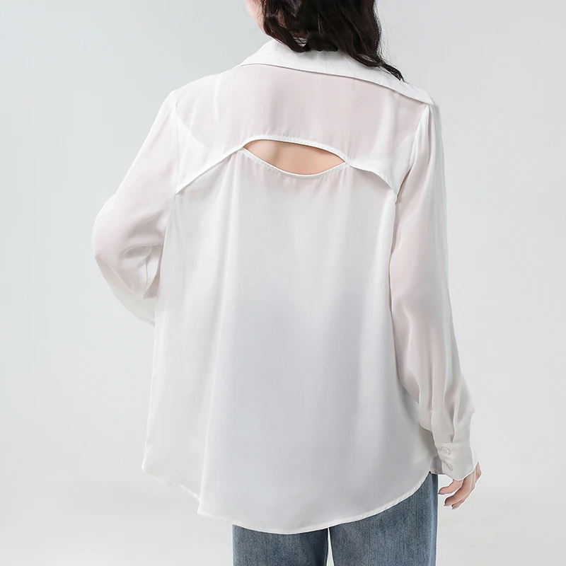 Loose White Shirts Women Sheer Thin Chic Summer Simple Sun-proof Fashion Baggy Outwear Basic Blouses Korean Style Clothes
Loose White Shirts Women Sheer Thin Chic Summer Simple Sun-proof Fashion Baggy Outwear Basic Blouses Korean Style Clothes