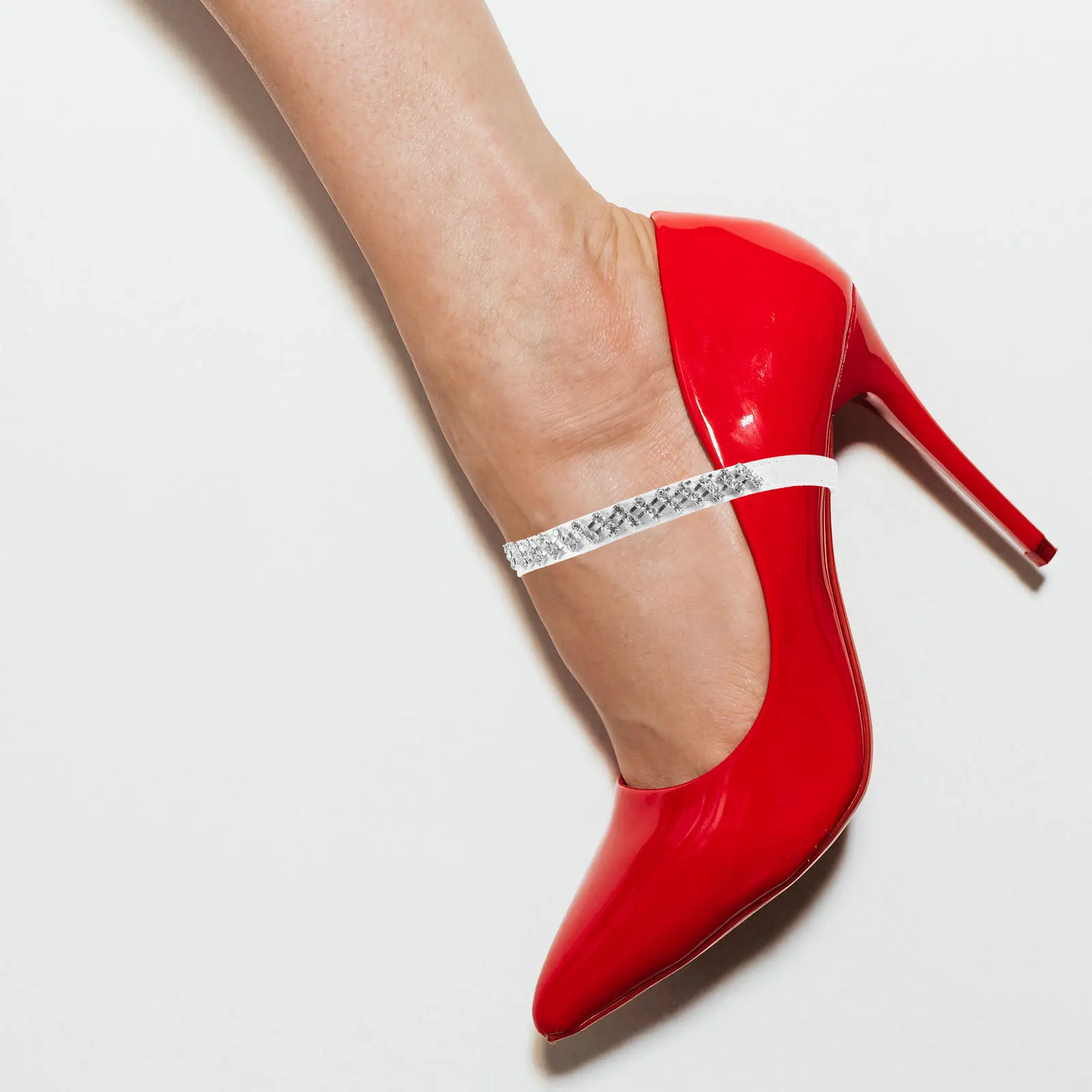 1Pair Elastic Shoe Ankle Strap Rhinestone High Heel Anti-Slip Decorative Straps Detachable Band for Women Heel Shoe Straps
1Pair Elastic Shoe Ankle Strap Rhinestone High Heel Anti-Slip Decorative Straps Detachable Band for Women Heel Shoe Straps