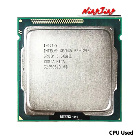 Intel Xeon E3-1240 E3 1240 3.3 GHz Used Quad-Core Eight-Thread CPU  8M 80W LGA 1155
