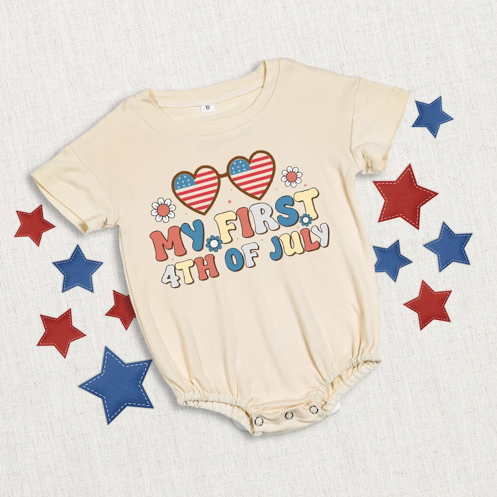 My First 4th of July Print Baby Bubble Romper 4th of July Infant Bodysuit Independence Day Outfits Newborn Summer Retro Jumpsuit
My First 4th of July Print Baby Bubble Romper 4th of July Infant Bodysuit Independence Day Outfits Newborn Summer Retro Jumpsuit