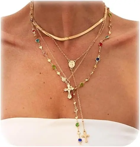 4Pcs/Set Rhinestone Crystal Bead Necklace for Women, Layered Long Tassel Body Chain Jewelry
4Pcs/Set Rhinestone Crystal Bead Necklace for Women, Layered Long Tassel Body Chain Jewelry