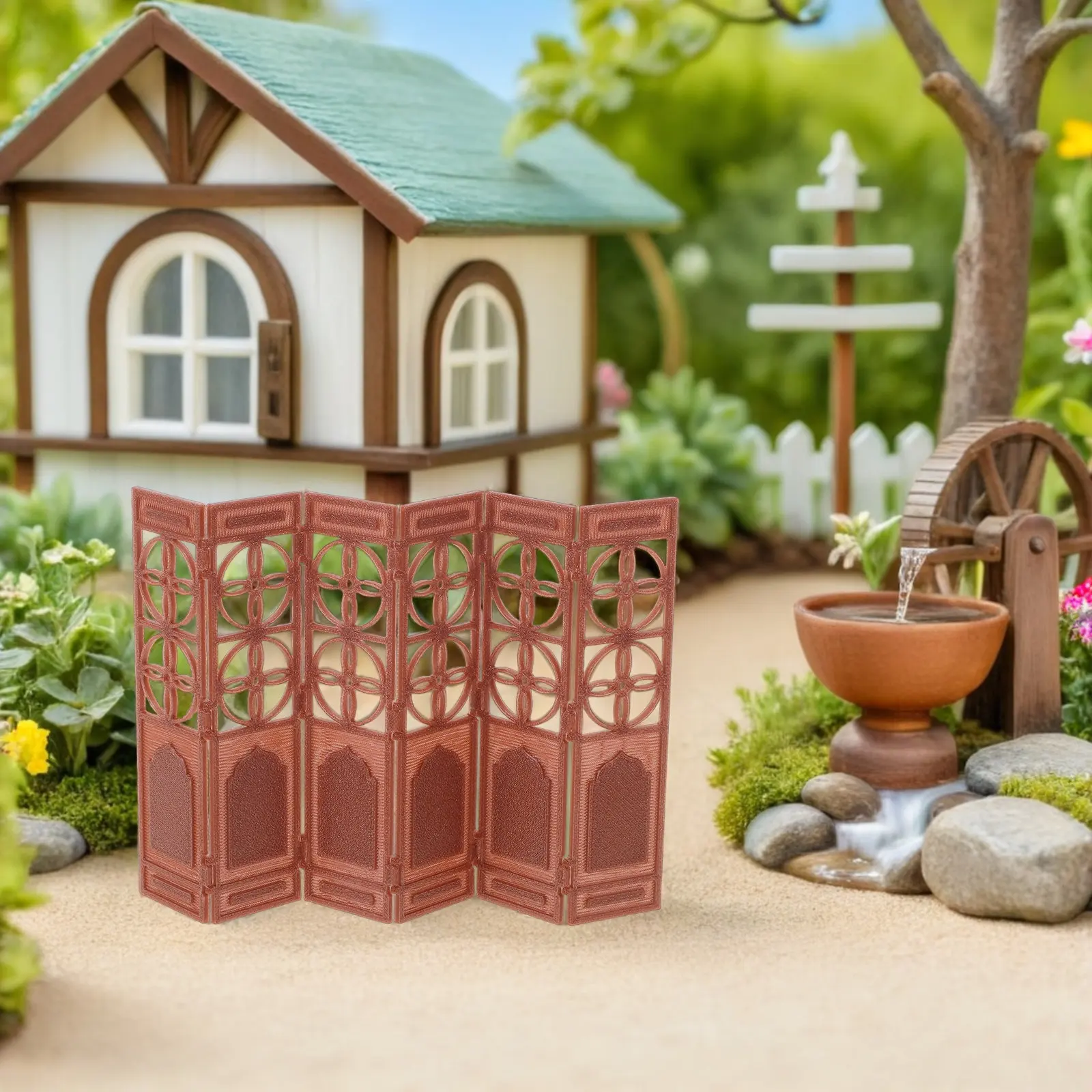 Miniature Chinese Style Screen 1:20 Scale Decorative Folding Desktop Privacy Panel Vintage Divider for DIY Craft
Miniature Chinese Style Screen 1:20 Scale Decorative Folding Desktop Privacy Panel Vintage Divider for DIY Craft