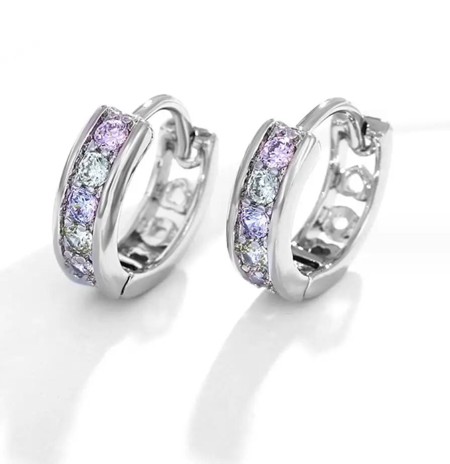 2PCS Small Hoops Ear Buckle Earrings for Women Crystal Cz Cartilage Helix Piercing Tragus Circle Jewelry F1787
2PCS Small Hoops Ear Buckle Earrings for Women Crystal Cz Cartilage Helix Piercing Tragus Circle Jewelry F1787