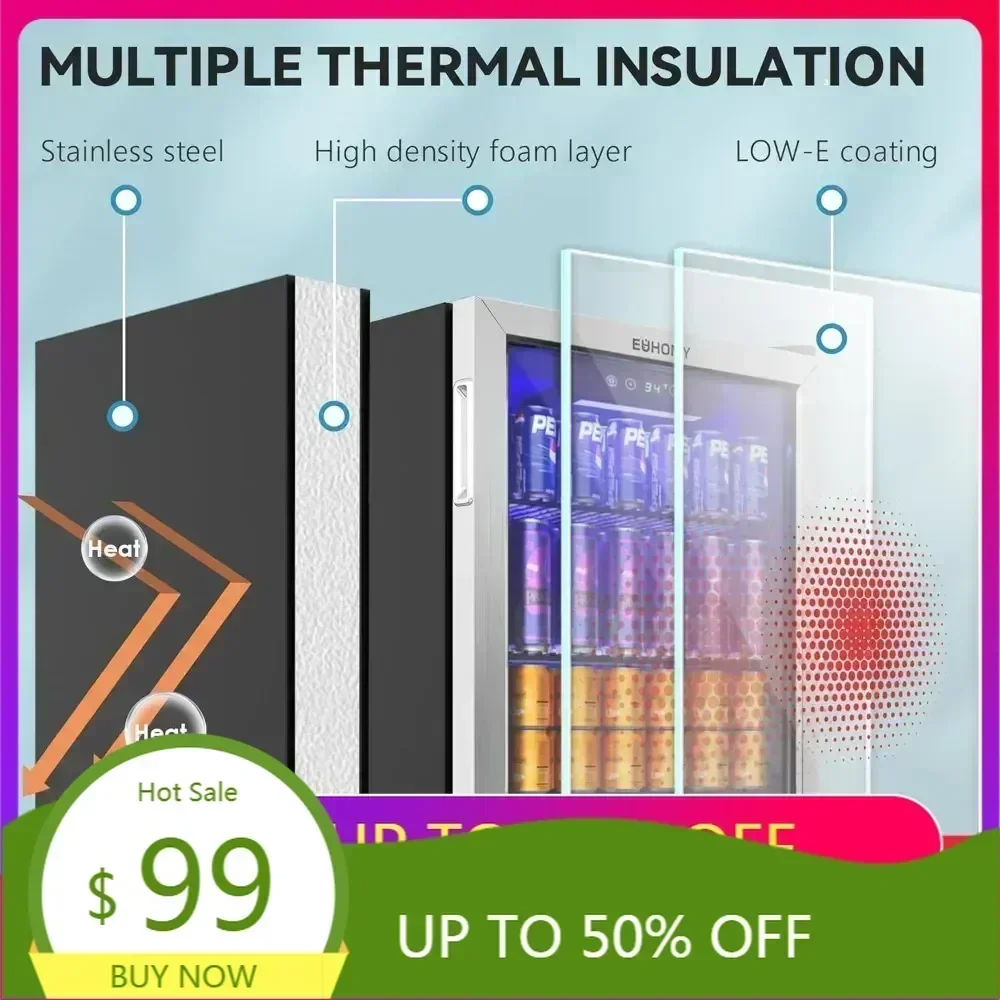 Холодильник для напитков и охладитель, мини-холодильник на 128 банок со стеклянной дверцей, небольшой холодильник с регулируемыми полками для газировки и пива
Холодильник для напитков и охладитель, мини-холодильник на 128 банок со стеклянной дверцей, небольшой холодильник с регулируемыми полками для газировки и пива