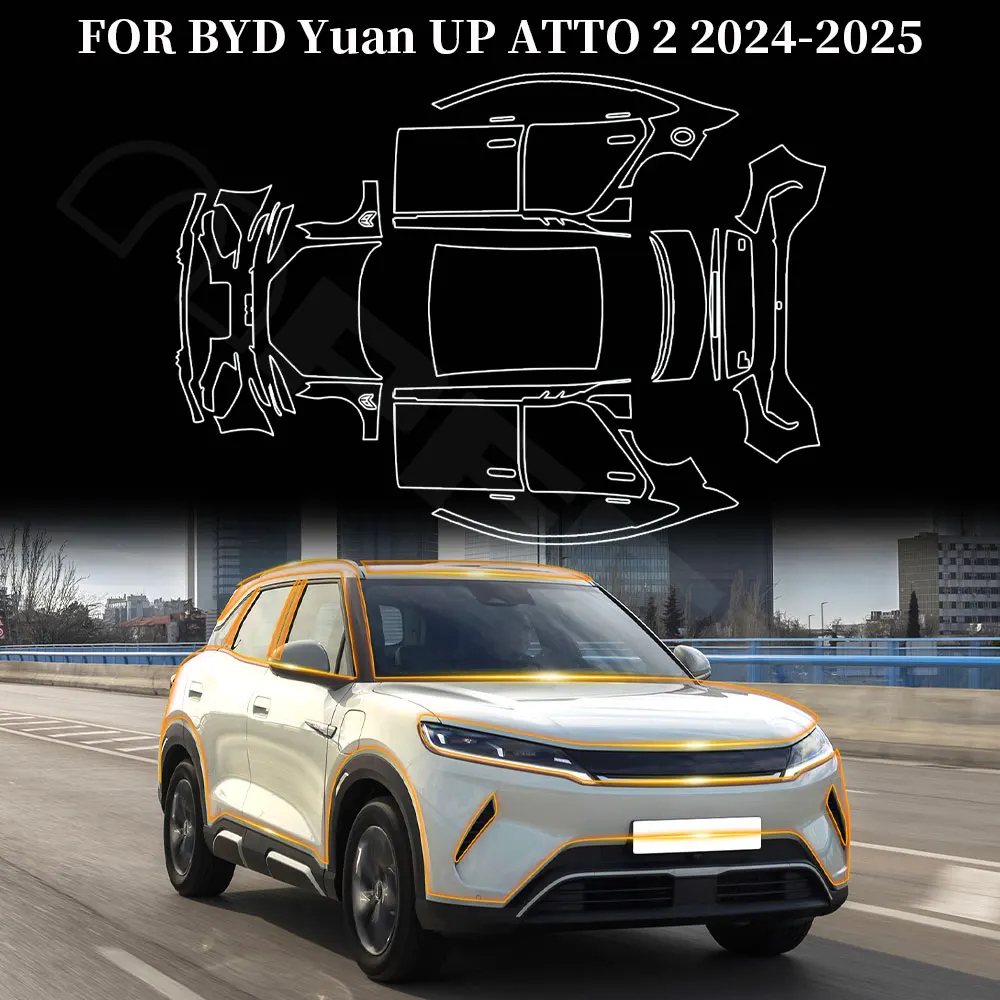 TPU Car Paint Protection Film For BYD Yuan UP ATTO 2 2024 2025 Pre-cut Anti-scratch Body Sticker Repair Bra Kit Transparent
TPU Car Paint Protection Film For BYD Yuan UP ATTO 2 2024 2025 Pre-cut Anti-scratch Body Sticker Repair Bra Kit Transparent