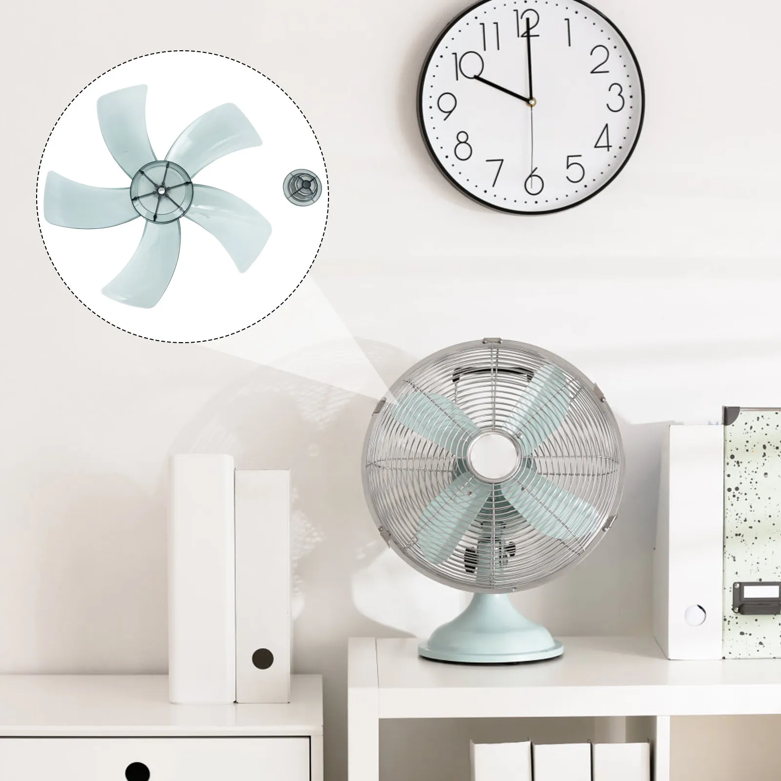 1Set Plastic Fan Blades Premium Replacement Noisy Silent Operation for 11Inch Table Standing Pedestal Fan Accessories
1Set Plastic Fan Blades Premium Replacement Noisy Silent Operation for 11Inch Table Standing Pedestal Fan Accessories