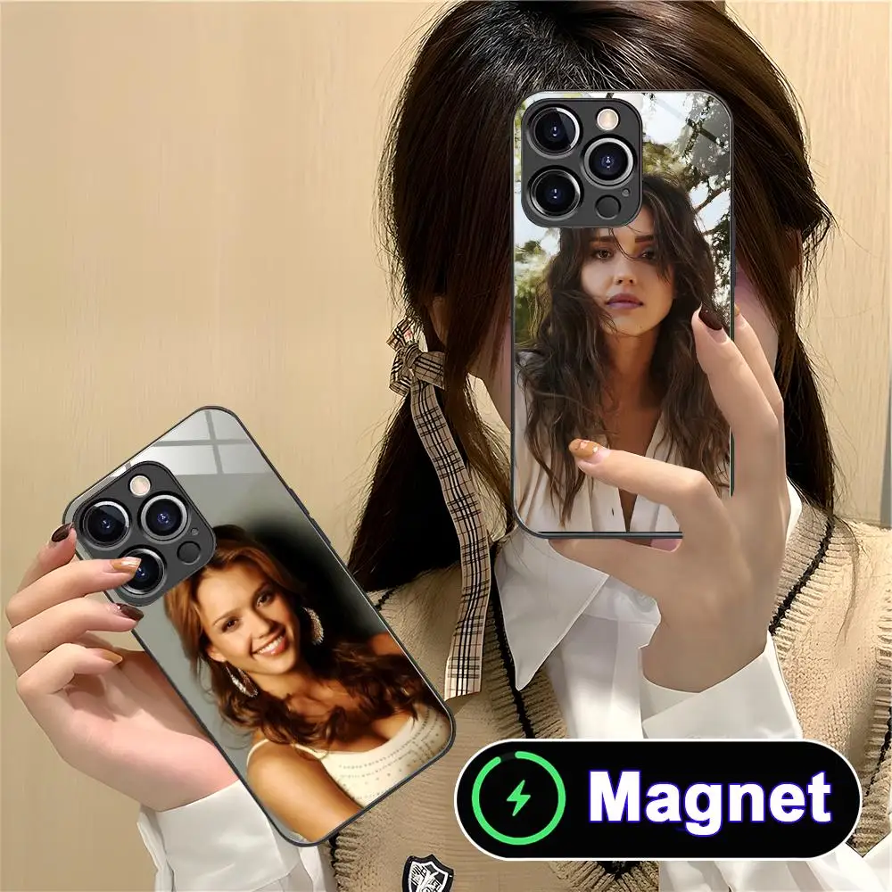 Jessica Alba Phone Case for iPhone 17 16 15 14 13 12 11 Air Pro Max Plus Mini Glass Magnet Cover
Jessica Alba Phone Case for iPhone 17 16 15 14 13 12 11 Air Pro Max Plus Mini Glass Magnet Cover