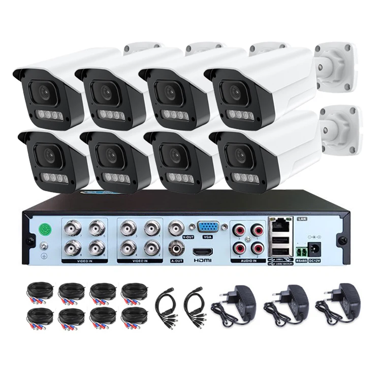 Factory Outdoor 1080 8mp 5mp 2mp 4ch Security Set 4k Ahd Dvr Kit Camera Video Surveillance 4 Channel Cctv Security Camera System
Factory Outdoor 1080 8mp 5mp 2mp 4ch Security Set 4k Ahd Dvr Kit Camera Video Surveillance 4 Channel Cctv Security Camera System