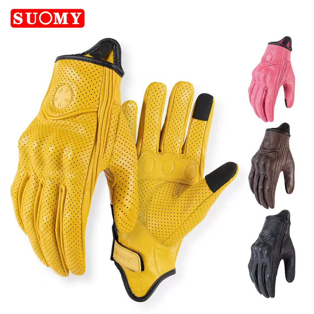 Кожаные перчатки для езды на мотоцикле, летние перчатки из овчины с сенсорным экраном, ретро, велосипедное снаряжение для верховой езды, уличные лыжные дышащие варежки
Кожаные перчатки для езды на мотоцикле, летние перчатки из овчины с сенсорным экраном, ретро, велосипедное снаряжение для верховой езды, уличные лыжные дышащие варежки