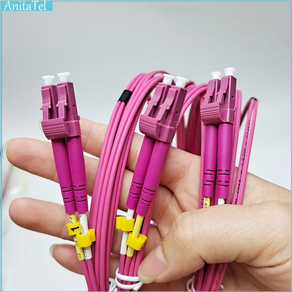 10 шт./лот LC-LC многорежимный кабель OM3 OM4 2,0/3,0 мм многомодовый дуплексный LC-UPC оптоволоконная перемычка патч-корд 1 м/2 м/3 м/5 м
10 шт./лот LC-LC многорежимный кабель OM3 OM4 2,0/3,0 мм многомодовый дуплексный LC-UPC оптоволоконная перемычка патч-корд 1 м/2 м/3 м/5 м