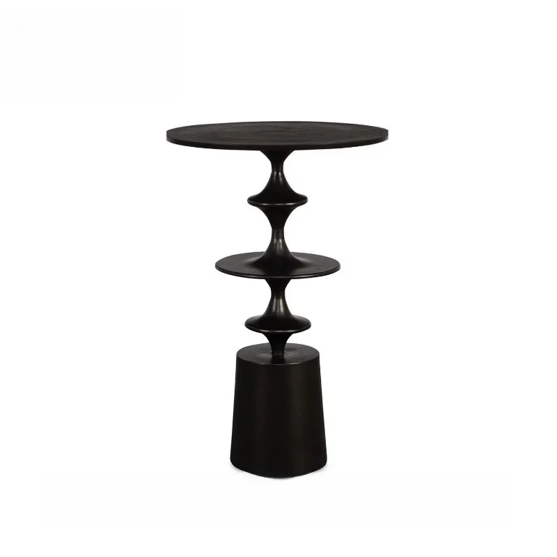 Light luxury modern wooden coffee table with solid wood tabletop and metal trim
Light luxury modern wooden coffee table with solid wood tabletop and metal trim