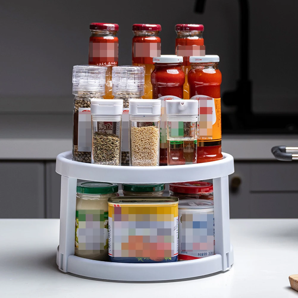 1pc Double Layer Storage Rack Kitchen Bathroom Organizer Stand White 12X12X24Cm Rotatable Desktop Shelf Food Container
1pc Double Layer Storage Rack Kitchen Bathroom Organizer Stand White 12X12X24Cm Rotatable Desktop Shelf Food Container