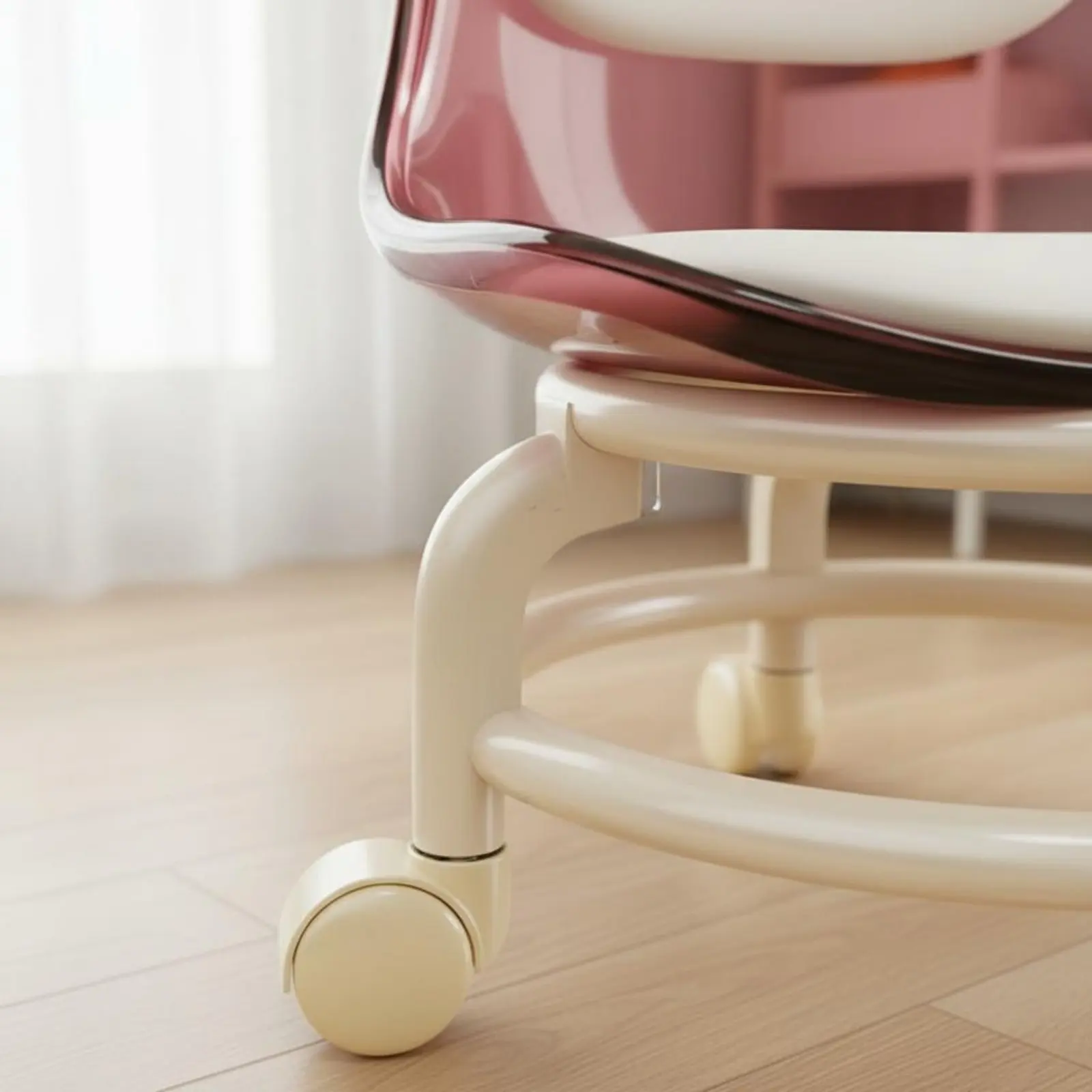 Transparent Rolling Stool with Backrest Ergonomic Design Acrylic Low Stool on Wheels Wheeled Low Floor Chair Waterproof Pad
Transparent Rolling Stool with Backrest Ergonomic Design Acrylic Low Stool on Wheels Wheeled Low Floor Chair Waterproof Pad