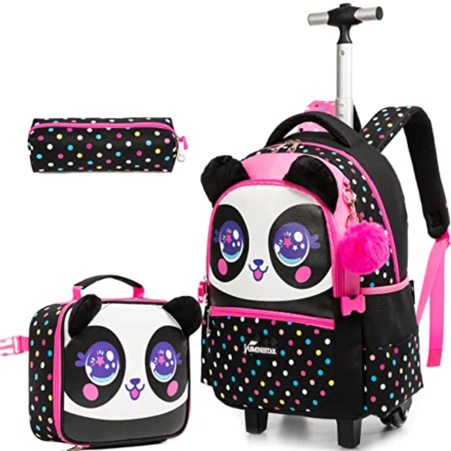 Panda Rolling Backpack for Girls - Elementary School - 15.7 x 11.8 x 1.9 Inch - - Cartoon - 20L
Panda Rolling Backpack for Girls - Elementary School - 15.7 x 11.8 x 1.9 Inch - - Cartoon - 20L
