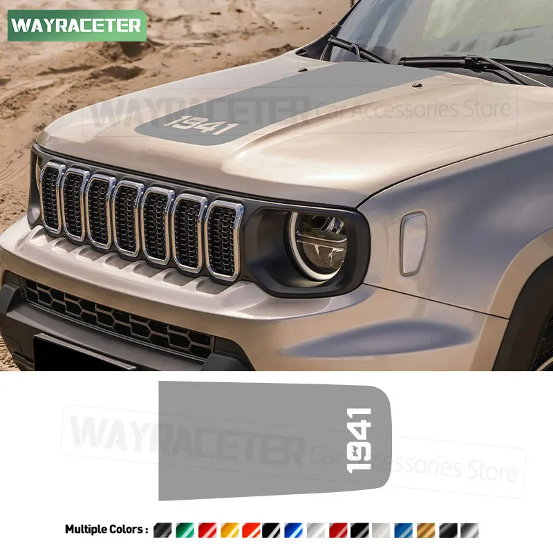 Наклейка на капот для Jeep Renegade 2022-2026, графика в стиле Edition Willys T270 4X4 1941, аксессуары
Наклейка на капот для Jeep Renegade 2022-2026, графика в стиле Edition Willys T270 4X4 1941, аксессуары