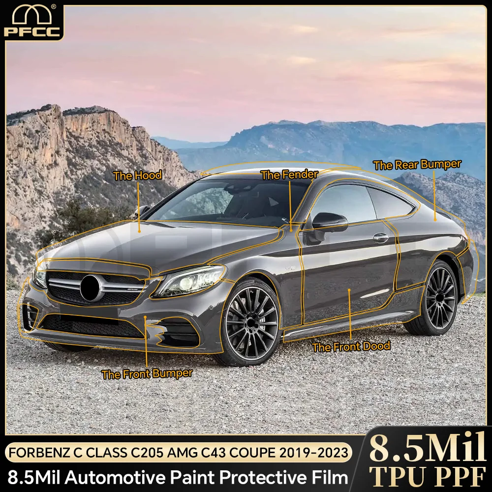 Pre Cut Protection Film for Mercedes BENZ C-CLASS C205 AMG C43 COUPE 2019-2023 Car Anti-Scratch Sticker TPU PPF Transparent
Pre Cut Protection Film for Mercedes BENZ C-CLASS C205 AMG C43 COUPE 2019-2023 Car Anti-Scratch Sticker TPU PPF Transparent