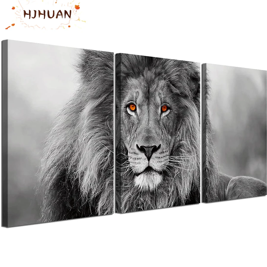 3pcs Black and white animal art, lion Diamond Painting Set Hobby Art 5D DIY Full Drill Square Round Mosaic Home Decoration
3pcs Black and white animal art, lion Diamond Painting Set Hobby Art 5D DIY Full Drill Square Round Mosaic Home Decoration