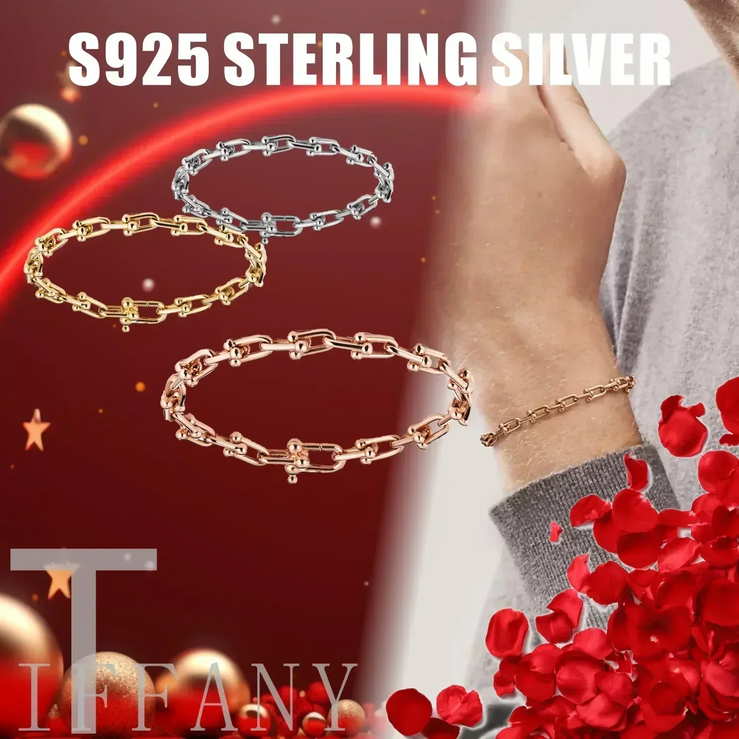 Sterling Silver 925 Bracelet, Luxury Women's Brand, Trendy Birthday & Wedding Jewelry
Sterling Silver 925 Bracelet, Luxury Women's Brand, Trendy Birthday & Wedding Jewelry