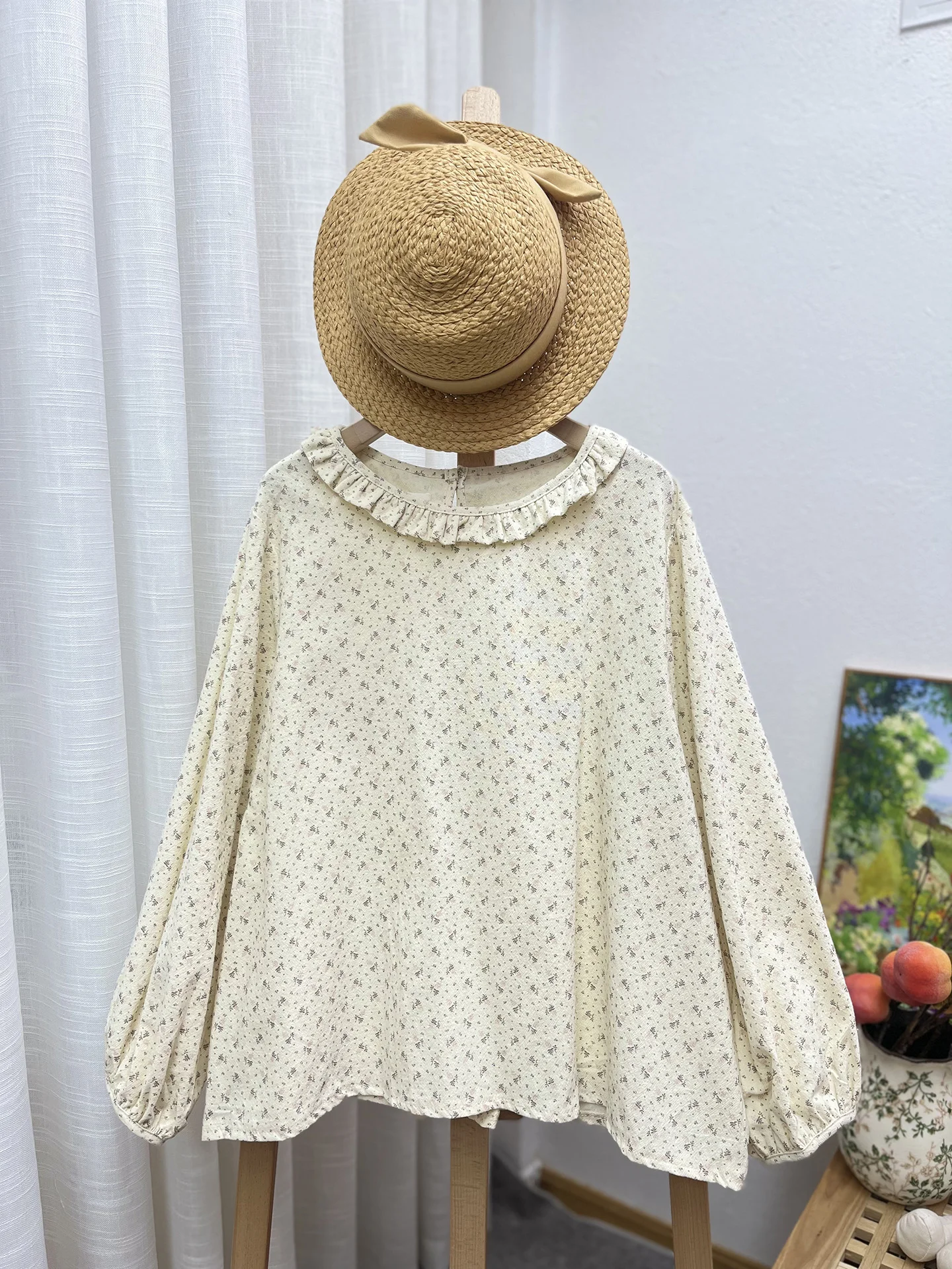 Sweet Sle Long Sve Cotton irt Floral Lace Collar Loose Fit Overhead Doll Top Breathable Casual Loose Women's irt
Sweet Sle Long Sve Cotton irt Floral Lace Collar Loose Fit Overhead Doll Top Breathable Casual Loose Women's irt