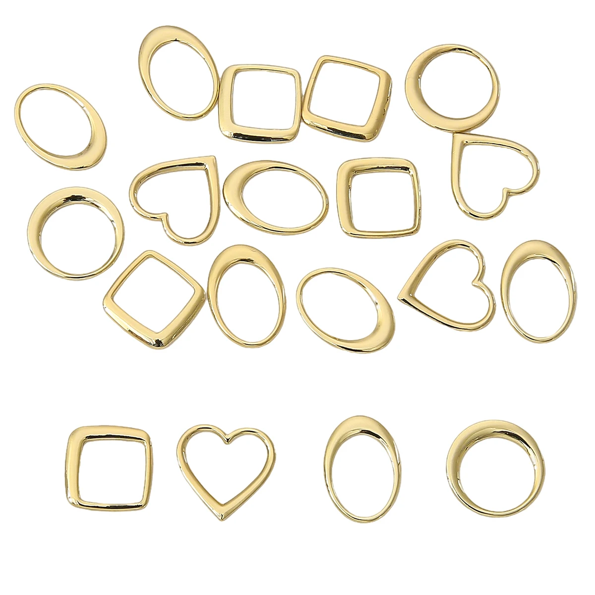 2pcs Exquisite 14K Gold Plated Brass Charms Circle Heart And Square Loops Pendant For Fashion Earrings Making Accessories
2pcs Exquisite 14K Gold Plated Brass Charms Circle Heart And Square Loops Pendant For Fashion Earrings Making Accessories