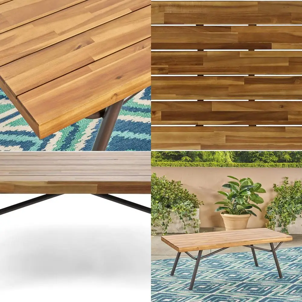 Acacia Wood Outdoor Coffee Table with Teak Finish by Baish
Acacia Wood Outdoor Coffee Table with Teak Finish by Baish