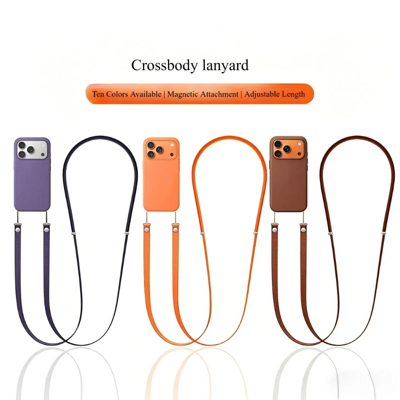 Magnetic Phone Lanyard Crossbody Braided Strap for iPhone 17 Pro Max Air Phone Case Adjustable Pendant Neck Rope
Magnetic Phone Lanyard Crossbody Braided Strap for iPhone 17 Pro Max Air Phone Case Adjustable Pendant Neck Rope